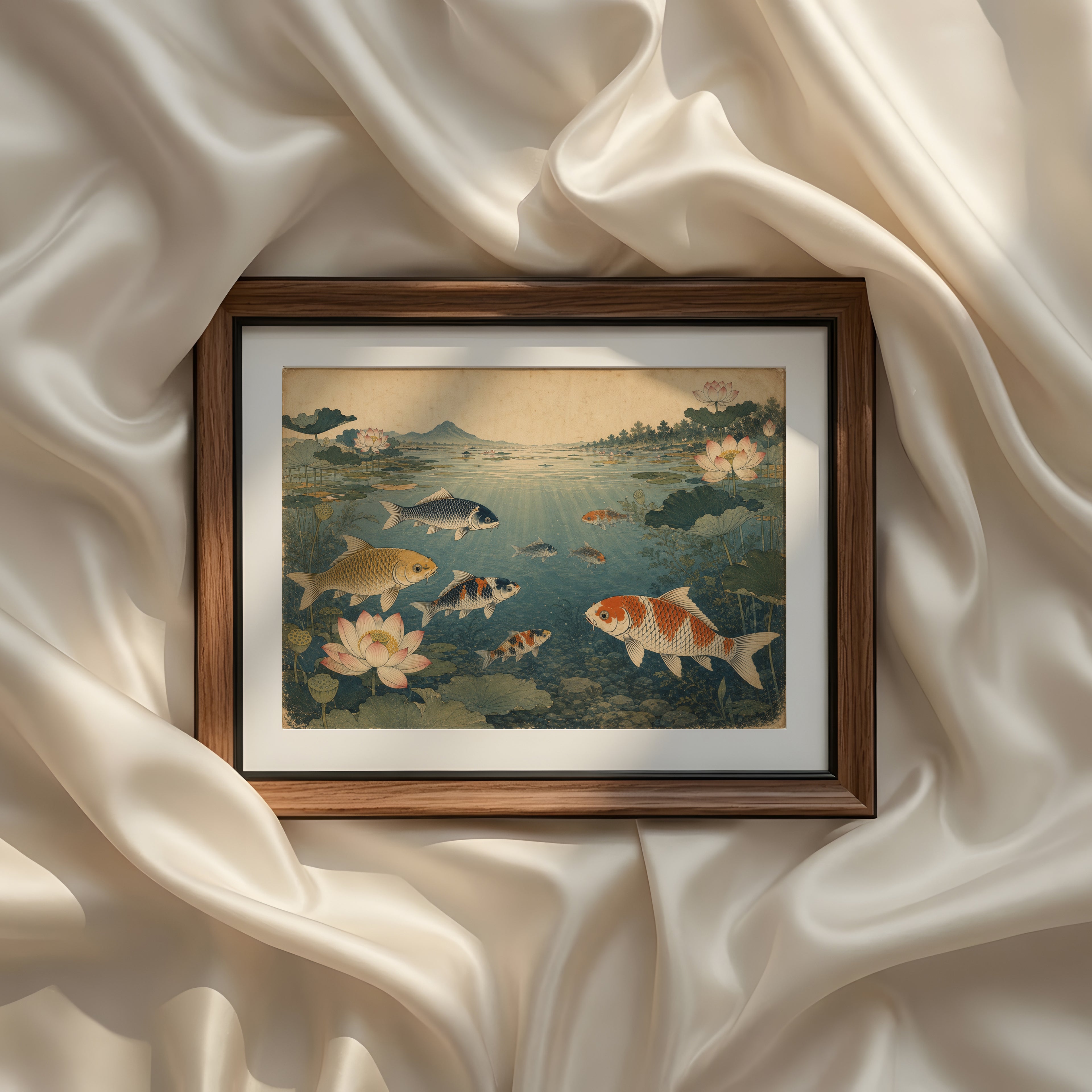Vintage Antique Japanese Horizontal Cultural Illustration Printable Wall Art Set of 9 | Classic Japanese Inspired Horizontal Gallery Wall Prints Bundle for Elegant Living Room and Bedroom Instant Download