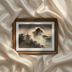 Vintage Antique Japanese Horizontal Cultural Illustration Printable Wall Art Set of 9 | Classic Japanese Inspired Horizontal Gallery Wall Prints Bundle for Elegant Living Room and Bedroom Instant Download