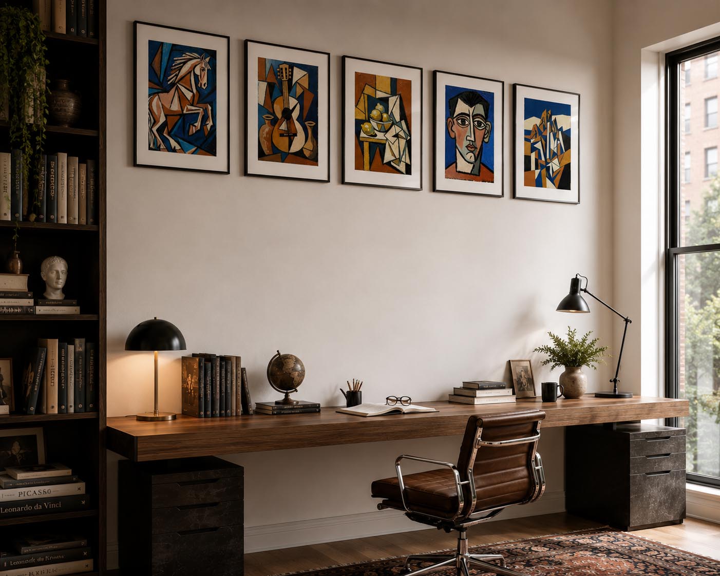 Terracotta Earthy Warm Abstract Neutral Picasso Inspired Printable Wall Art Set of 9 | Artistic Abstract Gallery Wall Prints Bundle for Modern Living Room and Bedroom Instant Download