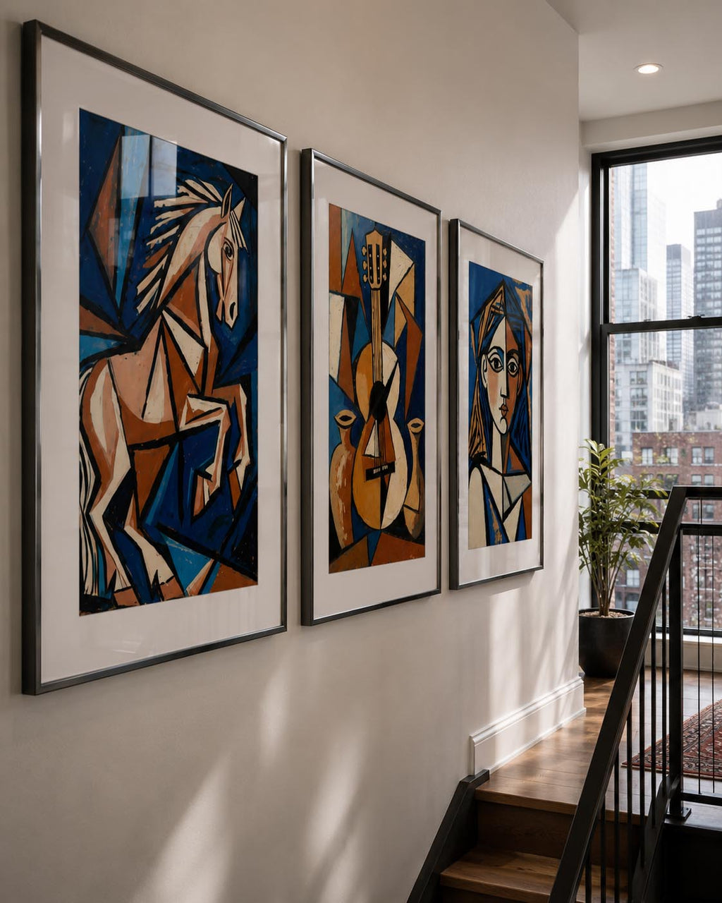 Terracotta Earthy Warm Abstract Neutral Picasso Inspired Printable Wall Art Set of 9 | Artistic Abstract Gallery Wall Prints Bundle for Modern Living Room and Bedroom Instant Download