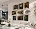 Vintage European Oil Painting Wall Art Printables | Set of 9 Eclectic Gallery Wall Decor | Antique French Cottage Home Decor Bundle