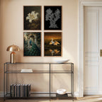 Vintage European Oil Painting Wall Art Printables | Set of 9 Eclectic Gallery Wall Decor | Antique French Cottage Home Decor Bundle