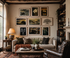 Vintage European Oil Painting Wall Art Printables | Set of 9 Eclectic Gallery Wall Decor | Antique French Cottage Home Decor Bundle