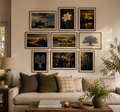 Vintage European Oil Painting Wall Art Printables | Set of 9 Eclectic Gallery Wall Decor | Antique French Cottage Home Decor Bundle