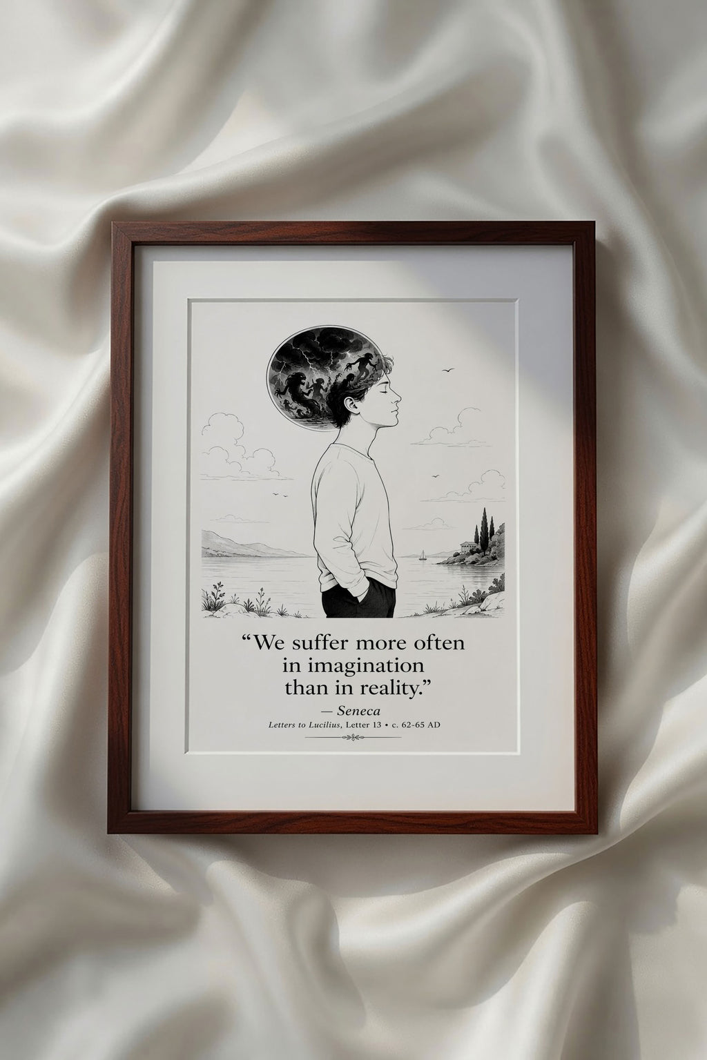 Stoic Motivational Quotes Printable Wall Art Kit Set of 9 | Philosophy Home Office Decor Bundle