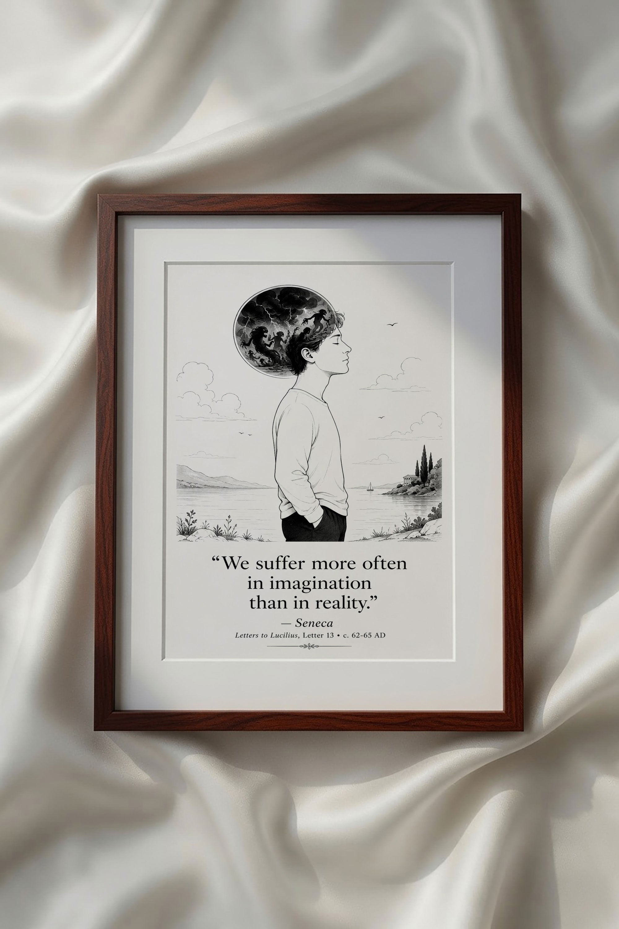 Stoic Motivational Quotes Printable Wall Art Kit Set of 9 | Philosophy Home Office Decor Bundle