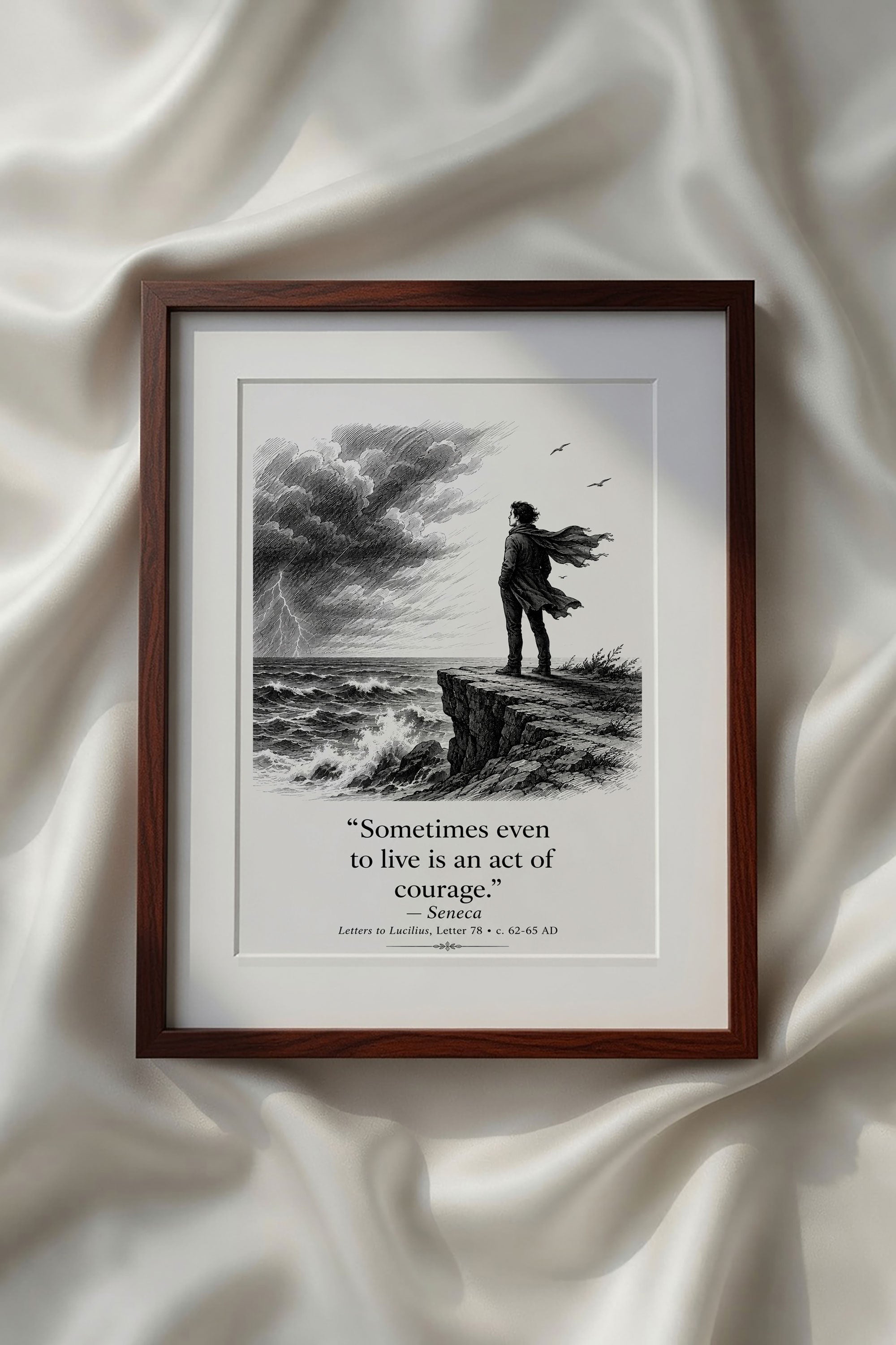 Stoic Motivational Quotes Printable Wall Art Kit Set of 9 | Philosophy Home Office Decor Bundle