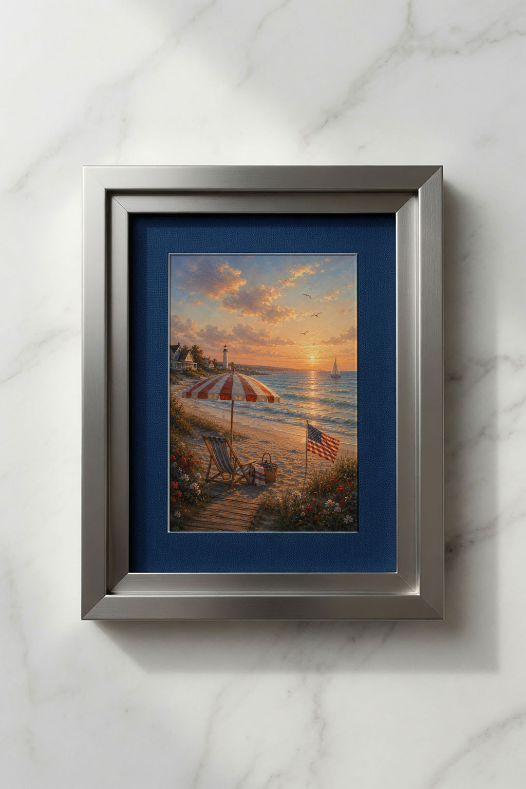 America 250th Anniversary Wall Art Kit Set of 9 | Memorial Day July 4th Patriotic Bundle | 1776-2026 Entryway Classroom Office
