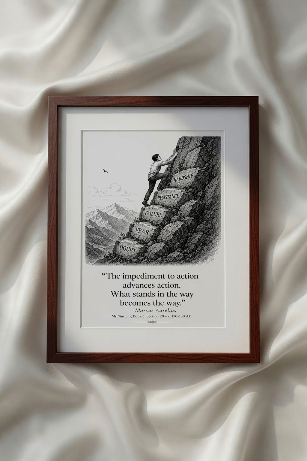 Stoic Motivational Quotes Printable Wall Art Kit Set of 9 | Philosophy Home Office Decor Bundle