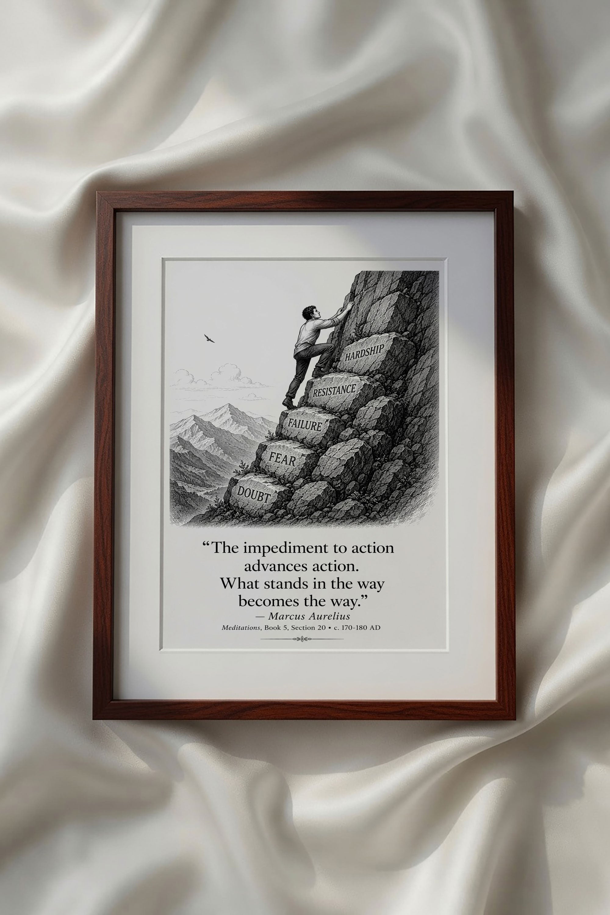 Stoic Motivational Quotes Printable Wall Art Kit Set of 9 | Philosophy Home Office Decor Bundle