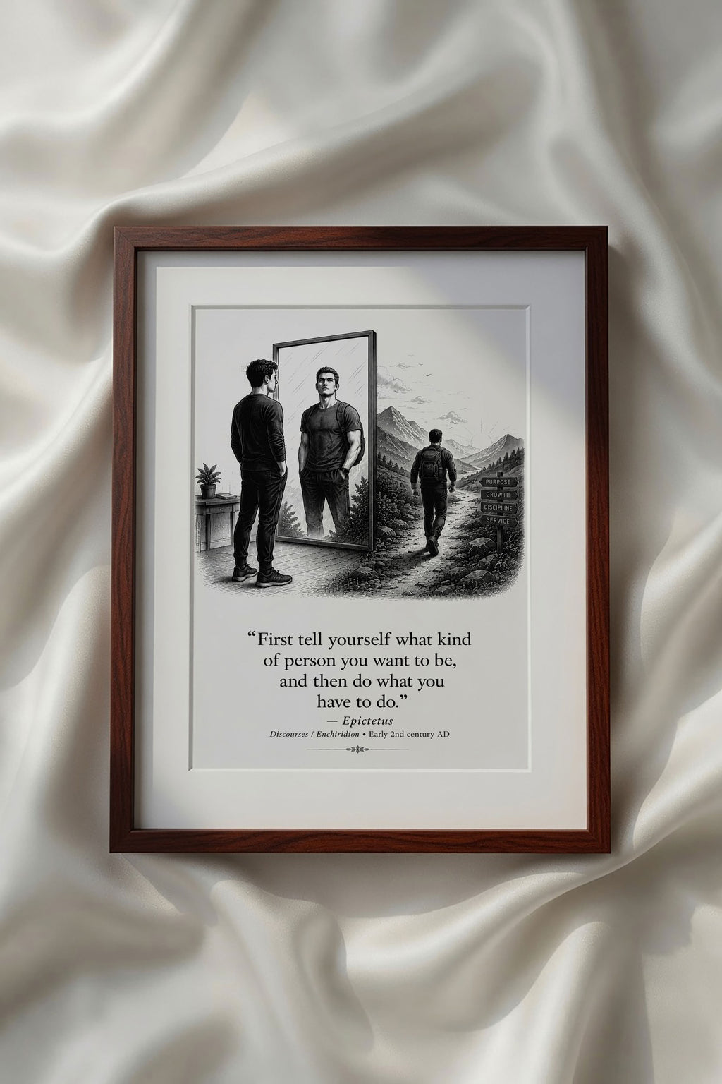 Stoic Motivational Quotes Printable Wall Art Kit Set of 9 | Philosophy Home Office Decor Bundle