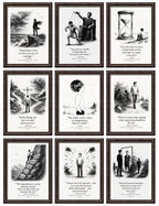 Stoic Motivational Quotes Printable Wall Art Kit Set of 9 | Philosophy Home Office Decor Bundle
