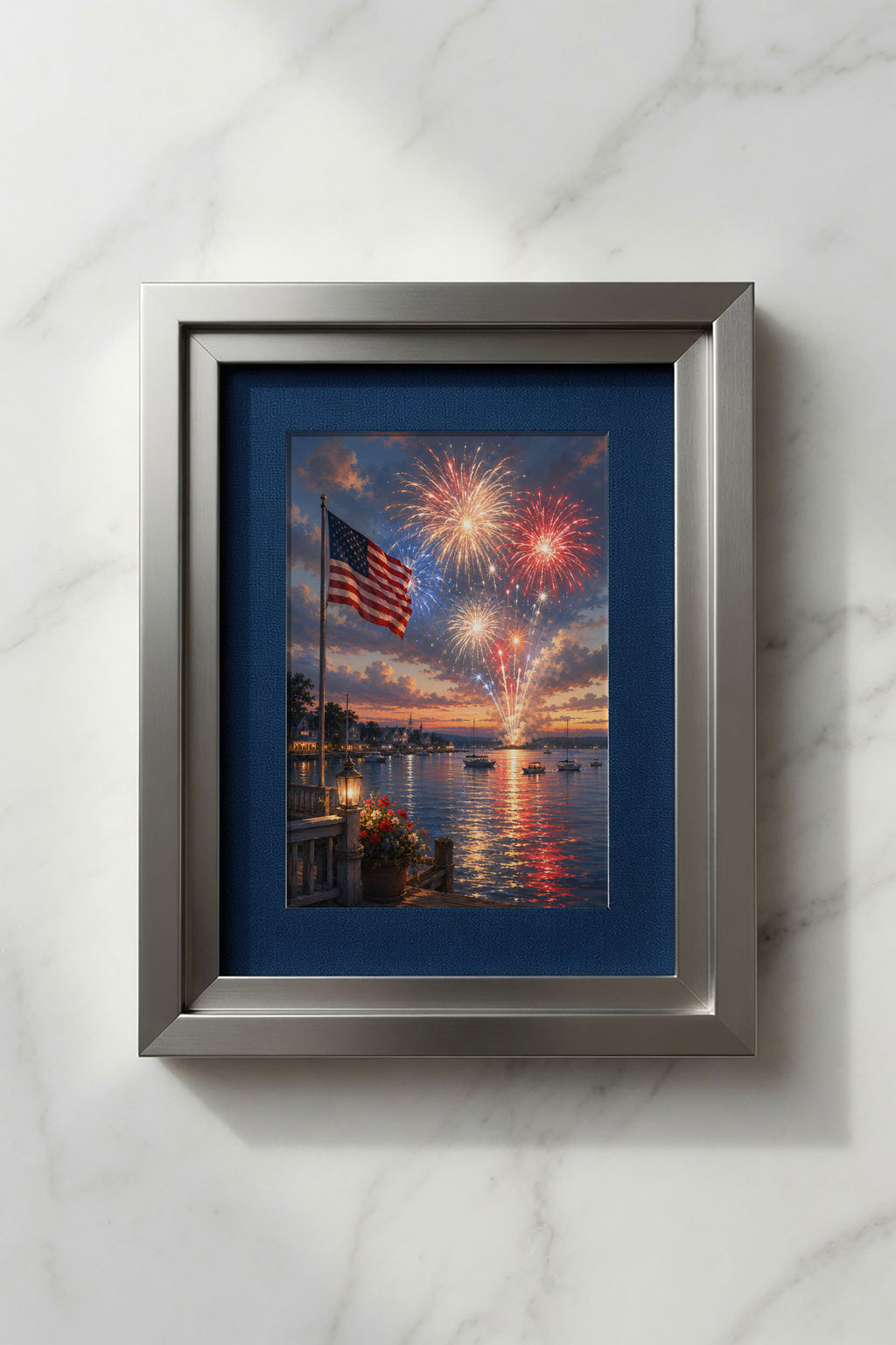 America 250th Anniversary Wall Art Kit Set of 9 | Memorial Day July 4th Patriotic Bundle | 1776-2026 Entryway Classroom Office