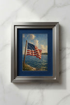 America 250th Anniversary Wall Art Kit Set of 9 | Memorial Day July 4th Patriotic Bundle | 1776-2026 Entryway Classroom Office