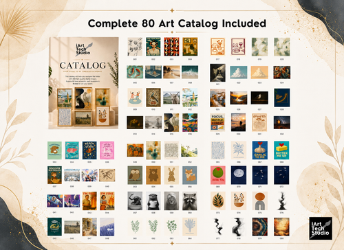 80 Printable Wall Art Bundle | Digital Download Home Decor Kit Collection